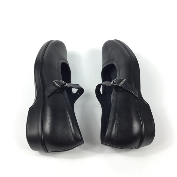 SAS Maria Black Leather Mary Jane Buckle Comfort Shoes size 9N - Picture 3 of 9